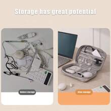 时尚数码袋，便携式手机包，大容量旅行者数据线收纳包，移动电源手拿包 - 彩色 - 查看 7