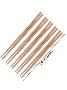 1/5/10 Double Wooden Chopsticks, Sushi Chopsticks, Rice Chopsticks, Pasta Chopsticks, Reusable Chopsticks, Dishwasher, Kitchen,School Supplies