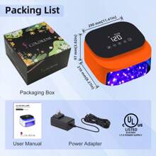 Lámpara de uñas LED UV inalámbrica, luz de esmalte de gel para secado de uñas recargable de 60 W, sensor inteligente, pantalla LCD, base desmontable, luz LED portátil para uñas con 30 cuentas y 4 configuraciones de temporizador para salón y hogar