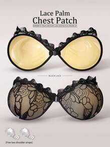 性感蕾丝花瓣文胸隐形无肩带硅胶丰胸带文胸女士 - 彩色 - 查看 10