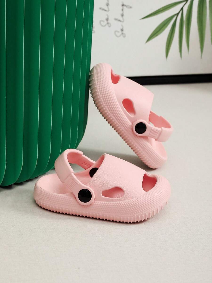 Children's Soft High Elastic Anti-Slip EVA Sandals, Summer - Pink - View 1