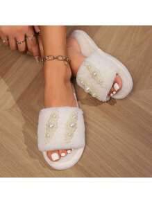 Novas Pantufas Femininas Fofas, Moda Delicada e Divertida, Cores Simples e Frescas, Novidade e Elegante para Lazer Diário, Uso Interno, Dormitório, Sola Grossa Resistente à Quebra, Mantem Temperatura Quente, Respirável, Absorção de Umidade, Pés Secos, Textura Antiderrapante