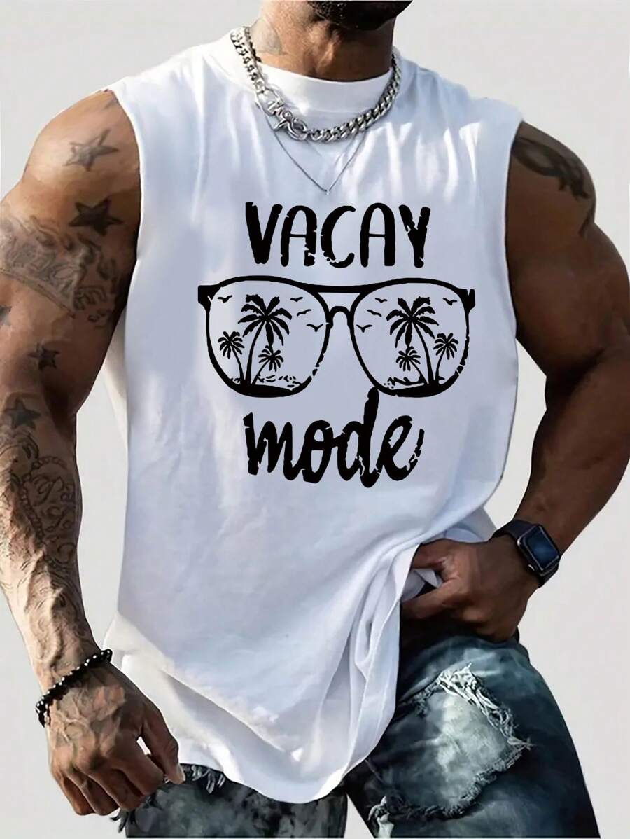 Plus Size Solid Color Crew Neck Sleeveless Tank Top, Casual Daily Wear - White - View 1