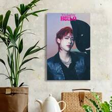 Framed K-Pop Star Poster Ricky ZB1 Zerobaseone You Had Me At Hello Album Cover  Canvas Poster Bedroom Decor Sports Landscape Office Room Decor Gift Birthday Party Decor, Mother's Day New Year Easter Gift,  Home Living Room Office Wall Decor, Perfect Gift And Wall Decoration - Framed - View 4