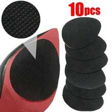 2/10 piezas Protectores de suela de zapato resistentes al desgaste, almohadillas de goma antideslizante mate para suela de zapatos de tacón alto con sandalias, pegatinas para la parte inferior de los zapatos
