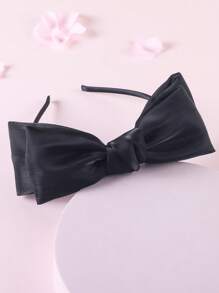 1/5 Pcs Girls Luxury Silky Big Bow Headband, New Fashion Lovely Bright Ribbon Bowknot Hairband Hair Accessories For Parties And Daily Use - Multicolor - View 13