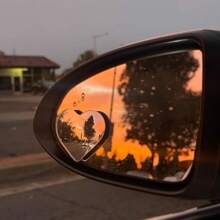 1 Pair Heart-Shaped Blind Spot Mirrors, 360° Viewing Angle Convex Car Blind Spot Mirrors, Frameless Vehicle Blind Spot Rearview Mirrors For Parking