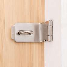 不锈钢锁扣，抽屉柜门挂锁板防盗钩，适用于老式门