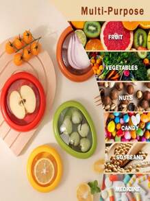 Contenedor universal de silicona para frutas y verduras, rejilla reutilizable para almacenamiento de alimentos, sello elástico fresco para la nevera