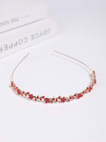 1 件新娘水晶头饰，简约优雅的设计，适合婚纱、伴娘、生日、公主场合、头饰 - 彩色 - 查看 8