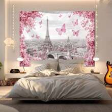 1 件城市图案装饰挂毯，用于房间装饰、家居装饰的壁挂