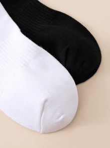 5 Pairs/10 Pairs/20 Pairs Of Children's Casual Socks, Medium Long Socks, White Socks, Winter Socks, Black Socks,Sports, Suitable For Ages 10-16