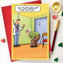 A Humorous Doctor's Visit Cartoon Greeting - Customized Birthday Cards For Family, Friends, And Colleagues - Unique Cartoon Style Stationery Celebration Gifts Graduation