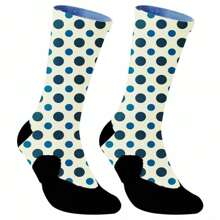 2025 圣诞袜、趣味骷髅袜、水手快乐袜、新奇袜子、礼品袜 1 双、舒适、防滑、吸汗、公路运动骑行袜、无缝骑行、防滑足球袜、万圣节骷髅水果图案 - 彩色 - 查看 4