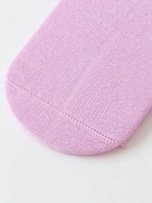 mini bala 兒童透氣棉襪，無汗船員襪，3包 - 紫紅色調 - 查看 6