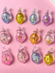 10pcs/Pack Cute Glow-In-The-Dark Seashell Pendant, Random Color (Can Be Used As Phone Charms) - Multicolor - View 4