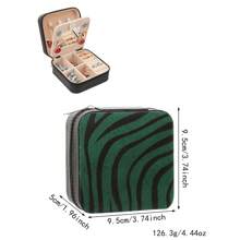 1pc Animal Print (Leopard & Cow) Faux Leather Jewelry Box, Detachable And Stylish, Suitable For Valentine's Day, Mother's Day, Birthday, Graduation Gifts