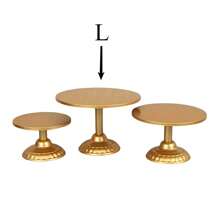 1 Stück Goldener Eisenkuchenständer, geeignet für Dekoration der Dessert-Tischplatten bei Hochzeiten, Nachmittagstee, Geburtstagsfeiern und Familienfesten - Verschiedenfarbig - Übersicht 9