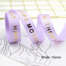 5 Yards/Lot 16mm Size Mother's Day Ribbon Stain Stripes,Bow Cap Accessories Party Gift Wrap DIY Handmade