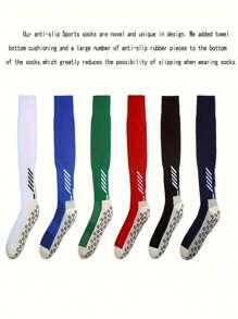 1 pereche de șosete sport până la genunchi pentru adolescenți de 14 ani și peste pentru fotbal, softball, baseball, fotbal