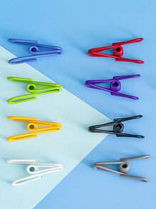 10 stuks voedselclips, tangen, zelfbedieningsclips voor sandwiches, gecoate stalen clips voor het afdichten van voedselverpakkingen, bakgereedschap, kookvoedselclips, keuken, kamperen, picknick, barbecue, huishoudelijke clips voor kleding, handdoeken, sokken, ondergoed