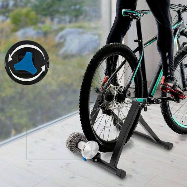 Eatssode Fahrradtrainer Ständer Indoor Bike Trainer Low Noise Bicycle Stand Stationary Bicycle Stands Adjustable Indoor Trainer für 26-29inch Fahrräder und 700C Fahrräder