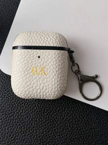 [Personalizzato]Custodia per 1 2 3 4 Pro 2 personalizzata con iniziali personalizzate in oro, in finta pelle di lusso con motivo a buccia di litchi, TPU, con portachiavi, stile elegante, colorato, vintage, carino, essenziale, divertente, personalizzato, unico, ideale come regalo per lui, lei, fidanzato, fidanzata, famiglia, amici, nonni, coppia, per anniversari, compleanni