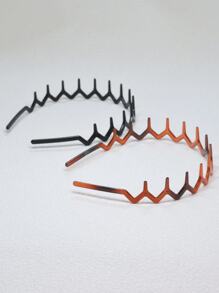 Haarbanden, zigzag- en golfontwerp - neutrale en neutrale haaraccessoires, metalen dameshoofdbanden, modieuze hoofdbanden met tanden voor sport, dagelijks gebruik en haarverzorging, haaienteenhoofdbanden met gekartelde plastic hoofdbanden, haarbandaccessoires, nieuwe luipaardprint matte haarbanden, hoofdbanden met hoge schedeldruk, sfeer premium gevoel haaraccessoires, gebroken haar organiseren, terug naar school