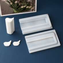 Mini Silicone Soap Mold - DIY Handcraft Cat Bird Duck Rabbit Wings Tube Shapes Craft Soap Candle Resin Versatile Moulds For Soap Making - White - View 2