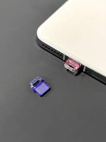 5pcs Android Type-C Charging Port Phone Dust Plug, Dustproof, Waterproof, Scratch-Resistant, Large Hanging Hole For Charging Cable Interface Dust Cover