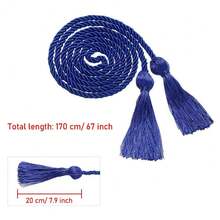 1pc Graduation Honor Cords Tassels Cord Polyester Yarn Honor Cord For Bachelor Gown For Graduation Students - Multicolor - View 11