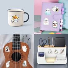 61 张鬼魂贴纸 美学乙烯基贴纸 高品质贴纸 贴花 剪贴簿、日记、笔记本电脑、保险杠、滑板、水瓶、电脑、手机贴纸可以为您的生活带来很多乐趣，是送给成人的完美礼物 - 彩色 - 查看 6