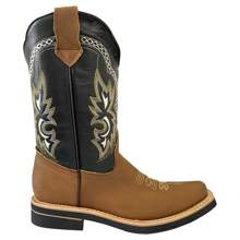 BOTA RODEO PARA HOMBRE 100% PIEL DE RES MARCA BDP SUELA DE HULE CONSTRUCCION WELT - ARENA - Ver 7