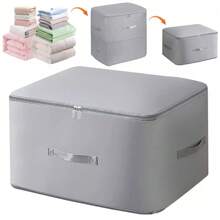 1PC Ultra Space Saving Self Compression Organizer Bedroom Clothes Storage Bags Boxes - Grey - View 1