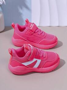 1 par de zapatillas deportivas de malla transpirable para niños, para primavera/verano/otoño, zapatillas deportivas de estudiante, adecuadas para niños y niñas