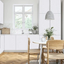 1 Rolle weiße Holz Maserung selbstklebende Kontaktfolie, selbstklebende, abwaschbare PVC Tapete, verwendet in Küchen, Schlafzimmern, Wohnzimmern, Schränken, Holztüren, Schreibtischen, Heimdekoration und Möbelrenovierung, leicht abziehbare Aufkleber, Geschenke Geburtstag Abschluss Raumdekoration Wanddekoration Badezimmerdeko Schlafzimmerdeko Raumdekoration Leben Wohnzimmerdekoration Hausdekoration Heimdekoration