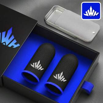 Kombinera med Box Finger Sleeve Game, Spelare Tum Sleeve Finger Handskar Speltillbehör Anti-Svett Andas Sömlös Pekskärm Mönster Finger Sleeve bekvämt och förbättra spelupplevelsen