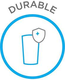 Libbey Juego de 6 Copas Flauta de Vidrio Stemless de 283 ml - Claro - Ver 3