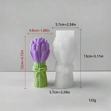 1pc Lavender Flower Bouquet Silicone Mold, Suitable For Candle Making, Arts And Crafts Decor