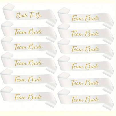 14pcs Hen Party Sashes Set Bride Tribe Sashes Bride To Be Hen-Night Bridal Wedding Shower Bachelorette Party