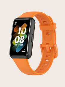 1pc Casual Solid Color Detachable Silicone Smart Band Strap Compatible With Huawei Band 7 - Band 7 - View 15
