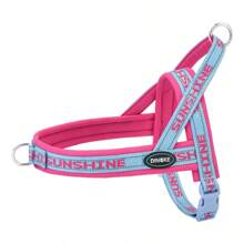 Harnais pour chien à sangle réglable avec lettrage à la mode - Anti-étouffement, Anti-Fuite, Boucle à dégagement rapide, Conception sans tension - Idéal pour la course et la marche, Harnais adapté aux petits, moyens et grands chiens - Multicolore - Voir 15
