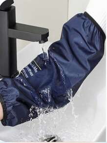 2 paar verlengde en oversized waterdichte anti-olie mouwhoezen, geschikt voor mannen en vrouwen, thuis, keuken, kantoor, werk, herfst/winter