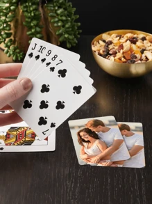 1 Deck Custom Photo Playing Cards - Personalized Poker Cards With High-Quality Print, Paper Material, Ideal For Party, Wedding, Birthday, Business Gifts, Christmas, Thanksgiving, Valentine's Day, Graduation, New Year, Gift For Her, Personalized Gift, Multi-Functional, Colorful, Modern, Custom, Personalized, Unique, Ideal Gifts For Him, For Valentine's Day,For Housewarming - Multicolor - View 7
