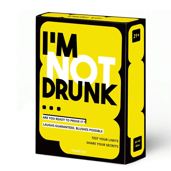 1PC 25 Years New I'M NOT DRUNK Game Nights Party Drinking Games Party Board Games Holiday Gifts Couples Dates Family Gatherings Dinner Essential Game Cards
