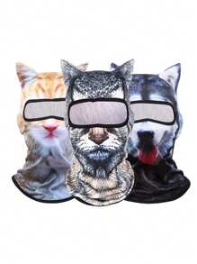1件男女通用3D动物图案面罩，适合旅行、徒步、登山、滑雪等户外活动 - G - 查看 13