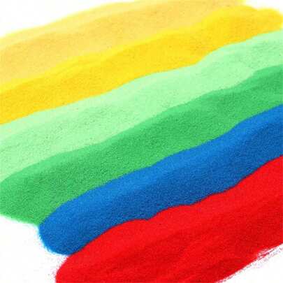 250g/Pack Can Be Used For Handmade Sand Painting, DIY Bonsai Sand, And Beach Vase Decoration,Colorful Sand Art Set, 100g/Color, 1000g In Total, With DIY Sand Painting, Wedding Vase Filler, Art Craft Sand For Creative Use