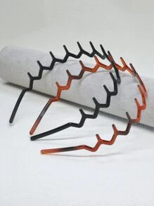Haarbanden, zigzag- en golfontwerp - neutrale en neutrale haaraccessoires, metalen dameshoofdbanden, modieuze hoofdbanden met tanden voor sport, dagelijks gebruik en haarverzorging, haaienteenhoofdbanden met gekartelde plastic hoofdbanden, haarbandaccessoires, nieuwe luipaardprint matte haarbanden, hoofdbanden met hoge schedeldruk, sfeer premium gevoel haaraccessoires, gebroken haar organiseren, terug naar school