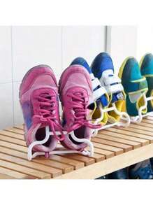 8 Pcs Space-Saving Shoe Organizer Set – Portable Plastic Hanging Racks & Drying Bags For Home Storage, Shoe Storage, Shoe Rack Organizer, Closet Organization, Multipurpose Storage Solution, Shoe Cabinet Storage