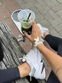 120CM 可调节绳链陶瓷白色动物项链女式不锈钢珍珠串珠长项链派对珠宝 - a - 查看 11